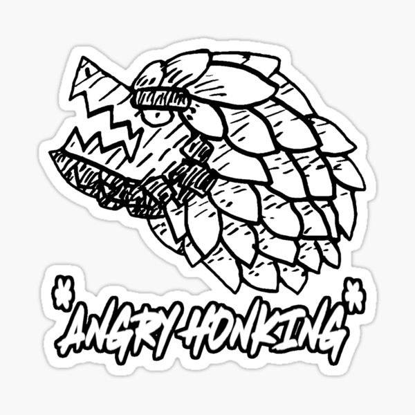 Angry Honking Sticker