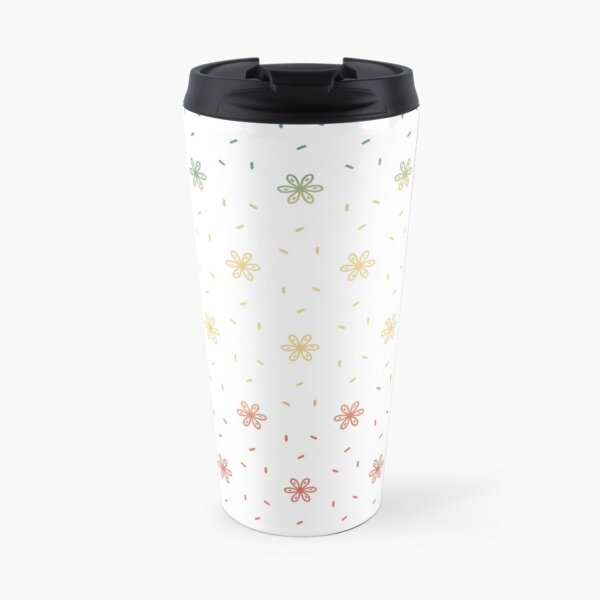 Flower Confetti Autumn Travel Mug