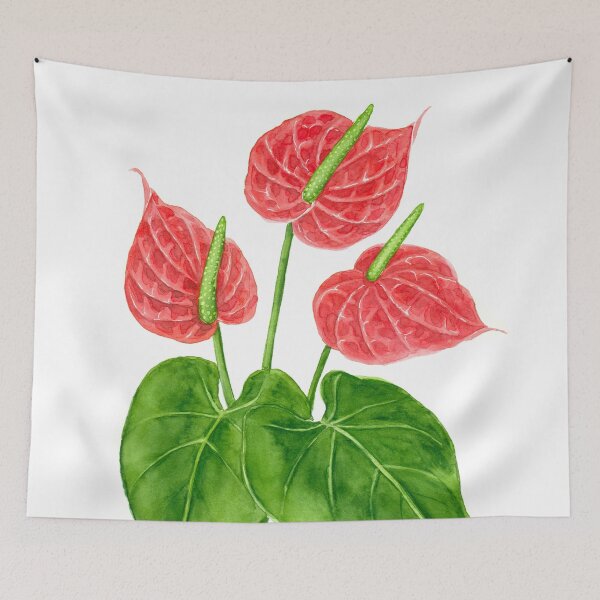 Item preview, Flamingo flower watercolor designed and sold by Katerina Mitkova Kirilova.