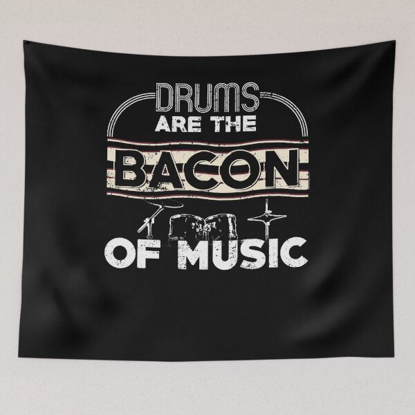 Item preview, Drums Are The Bacon Of Music Drummer Shirt designed and sold by shoppzee.