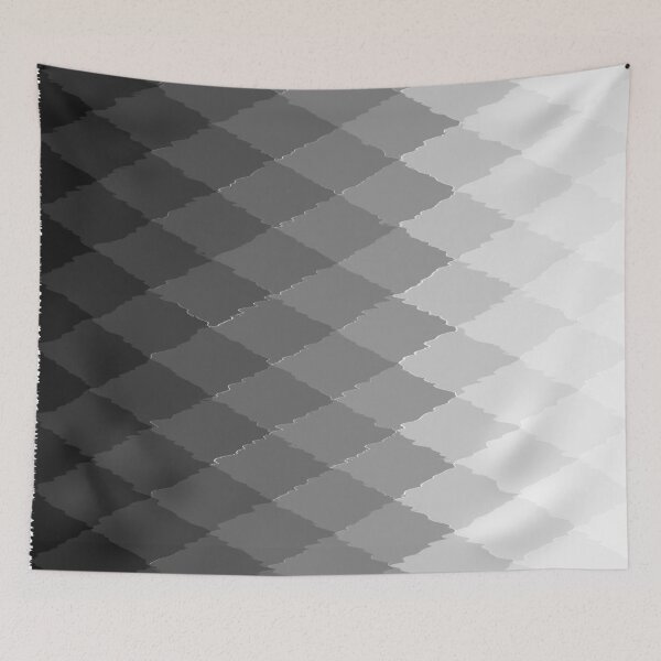 Item preview, Geometric ombre black and white diamonds designed and sold by hellcom.