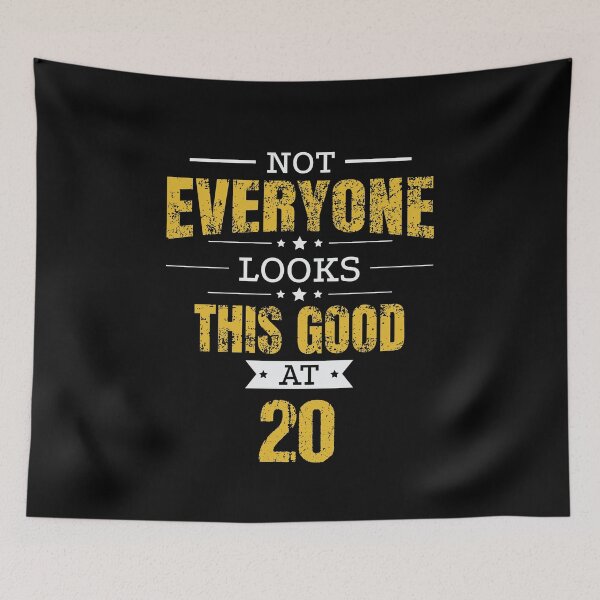 Artikelvorschau, 20th Birthday Gift Retro Twenty 20 Years Looks This Good Yellow entworfen und verkauft von haselshirt.
