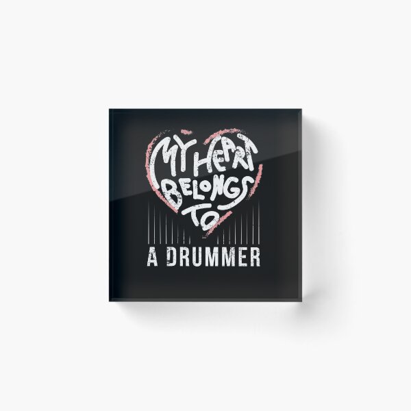 Item preview, Drummer Girlfriend or Wife My Heart Belongs To A Drummer designed and sold by shoppzee.