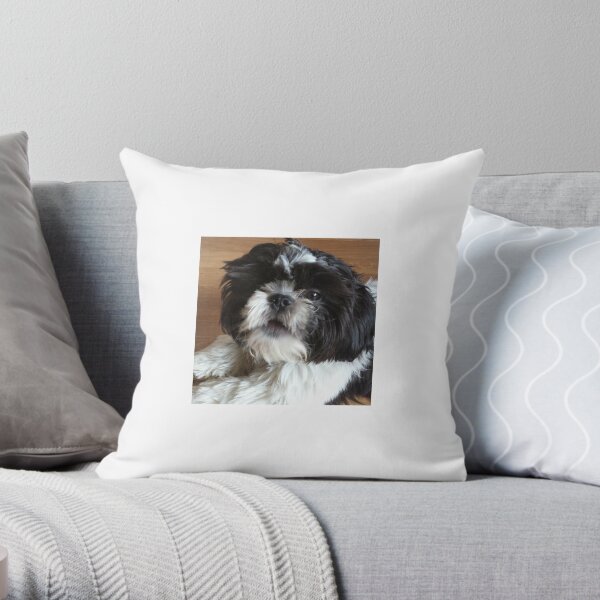 Shih tzu puppy Throw Pillow