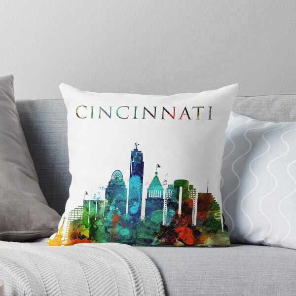 Vista previa del artículo con la obra «Colorido horizonte de Cincinnati», diseñado y vendido por DimDom.