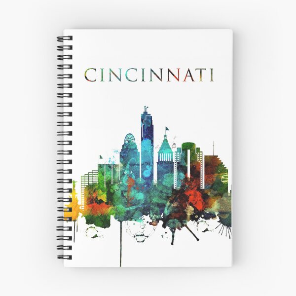 Item preview, Colorful Cincinnati skyline designed and sold by DimDom.