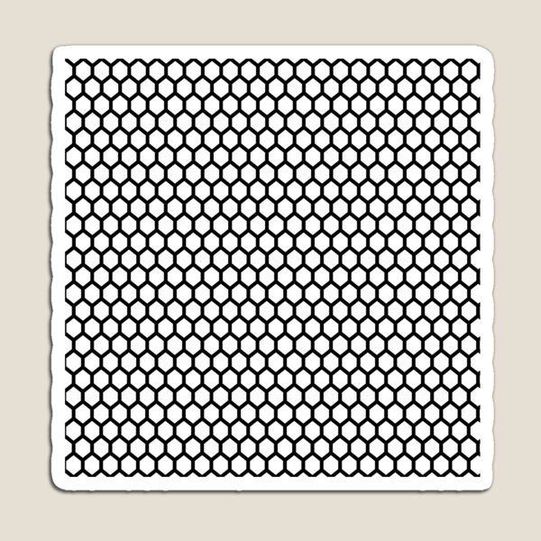 Item preview, Black and white honeycomb pattern designed and sold by hellcom.