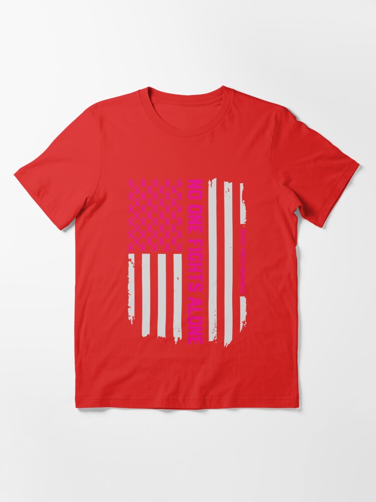 Breast Cancer Awareness With American Flag Premium Short Sleeve T-Shir –  True Passion Styles