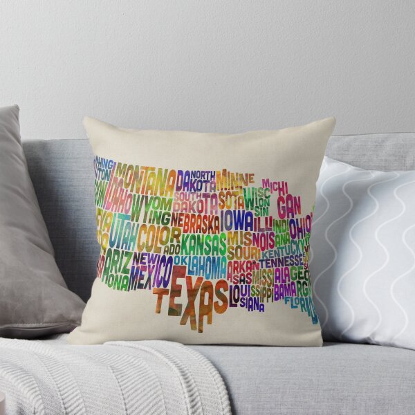 Item preview, United States Typography Text Map designed and sold by ArtPrints.
