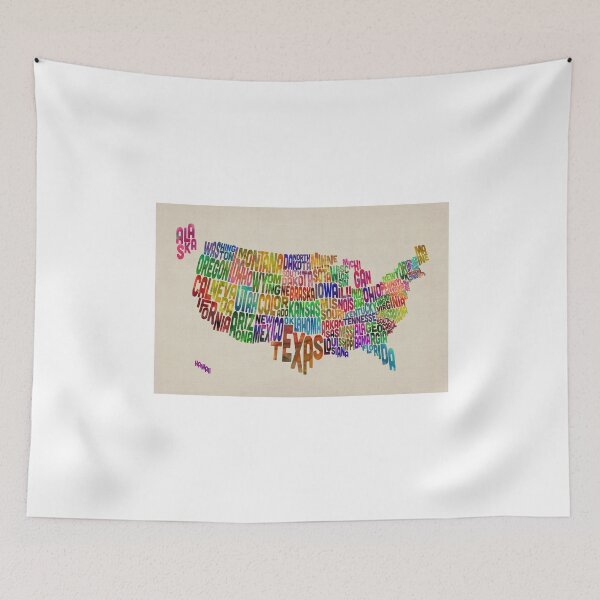 Item preview, United States Typography Text Map designed and sold by ArtPrints.