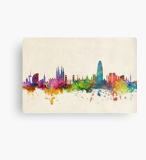 Barcelona Spain Skyline Metal Print