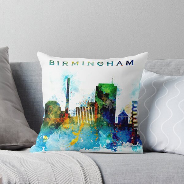 Item preview, Colorful Birmingham skyline designed and sold by DimDom.