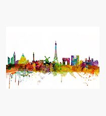 Paris France Skyline Cityscape Photographic Print