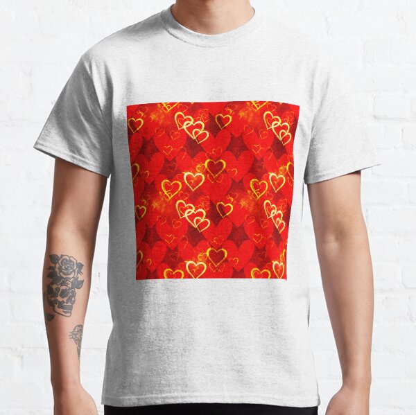 Decorative template.Love pattern. Classic T-Shirt