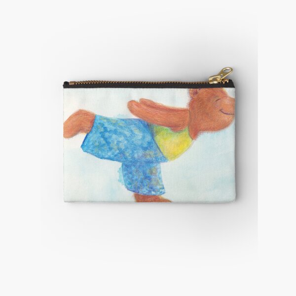 Item preview, Grizzly Yoga Bear in Warrior 3 pose designed and sold by MonicaArtist.