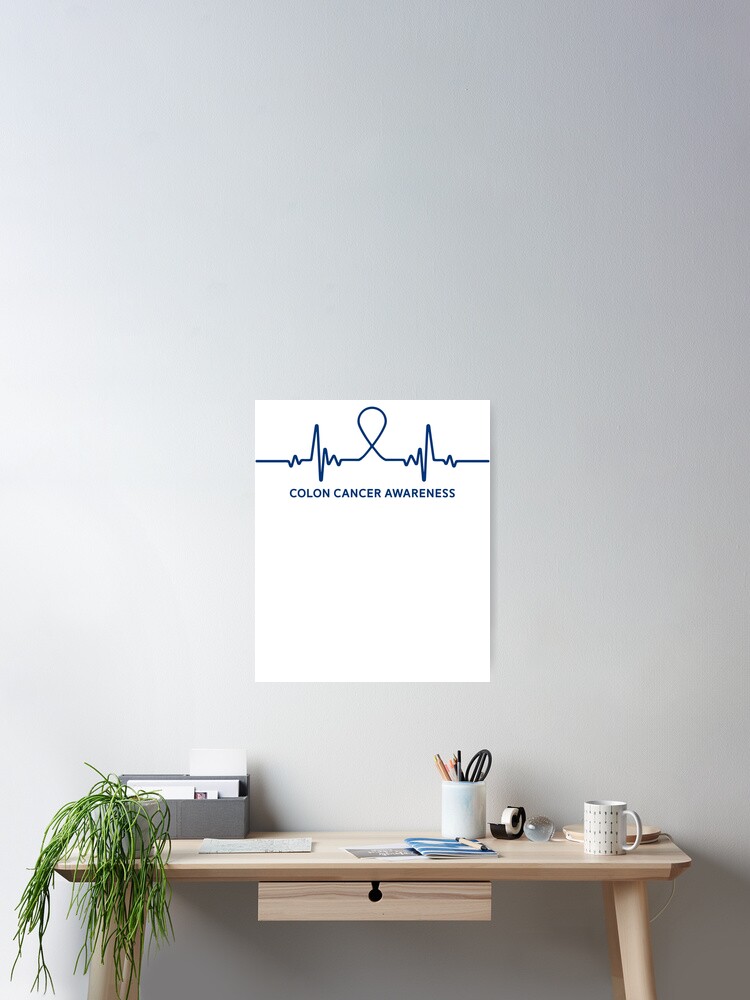 Heartbeat Colorectal Ribbon Colon Cancer Awareness Tshirt Heartbeat Colorectal Ribbon Colon Cancer Awareness Tshirt
