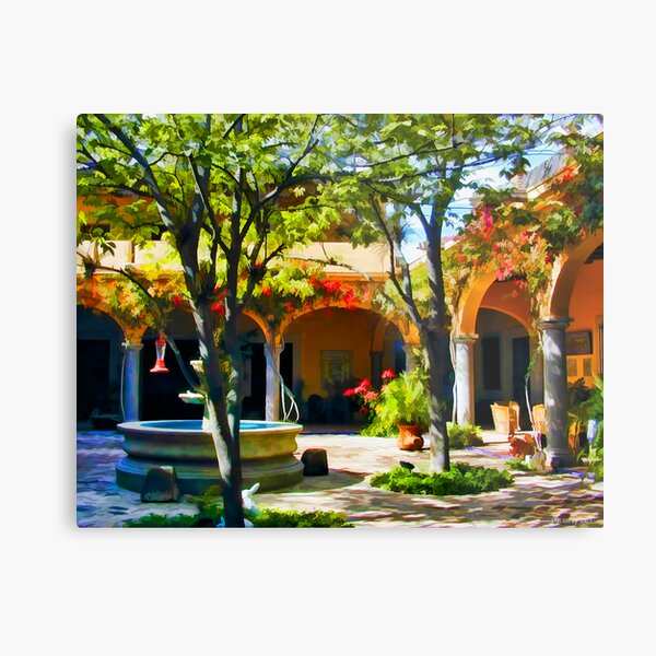 Villa Hermosa Courtyard #1 Metal Print