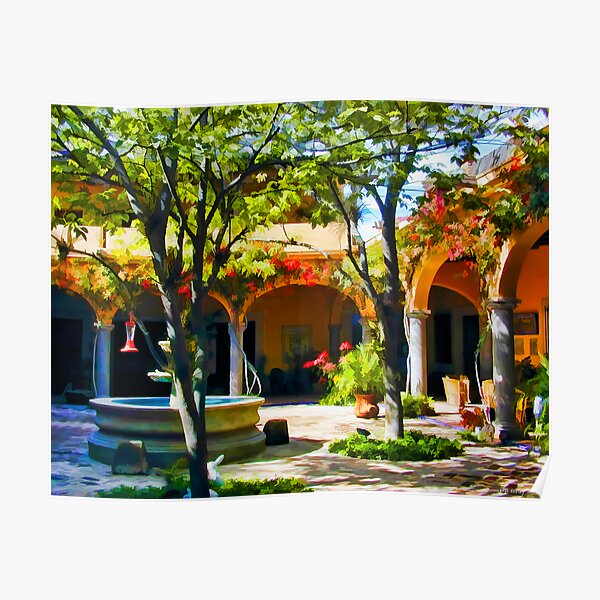 Villa Hermosa Courtyard #1 Poster