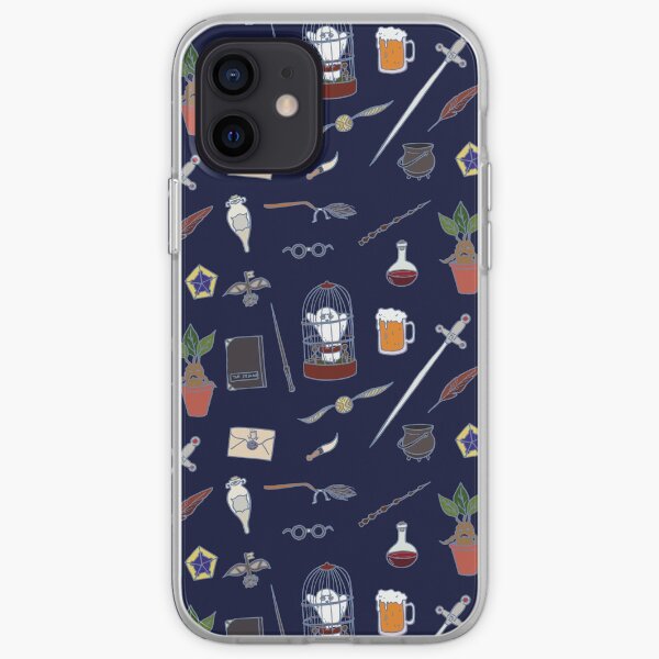 Chouette et baguette nuit Coque souple iPhone