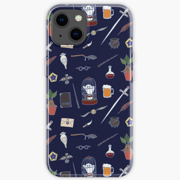 Chouette et baguette nuit Coque souple iPhone