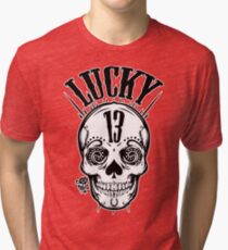 Chanceux 13 T-shirt chiné