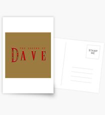 Personalised OOT "The Legend of" Dave Postcards