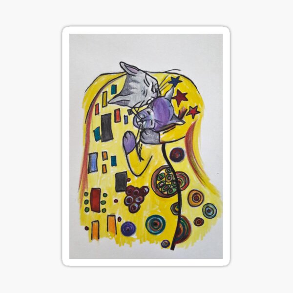 Cat Kiss Sticker