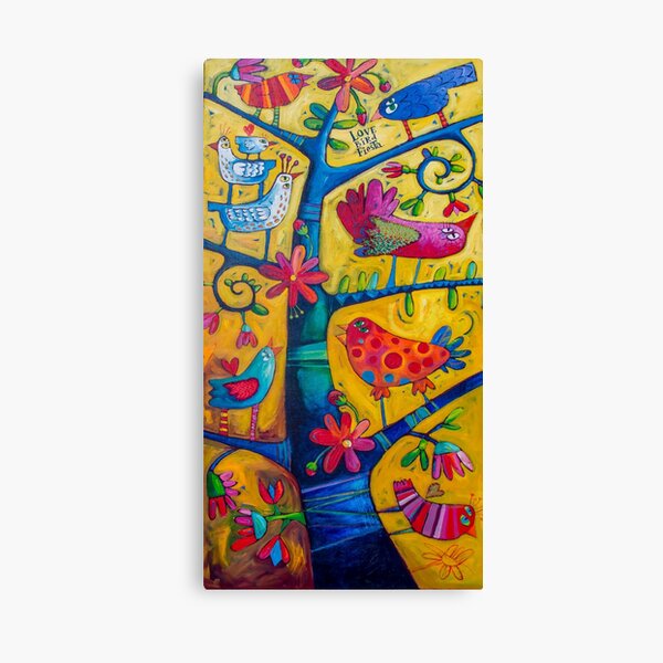Lovebird Fiesta Canvas Print