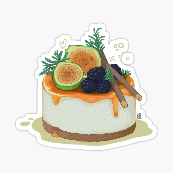 Caramel mousse tart Sticker
