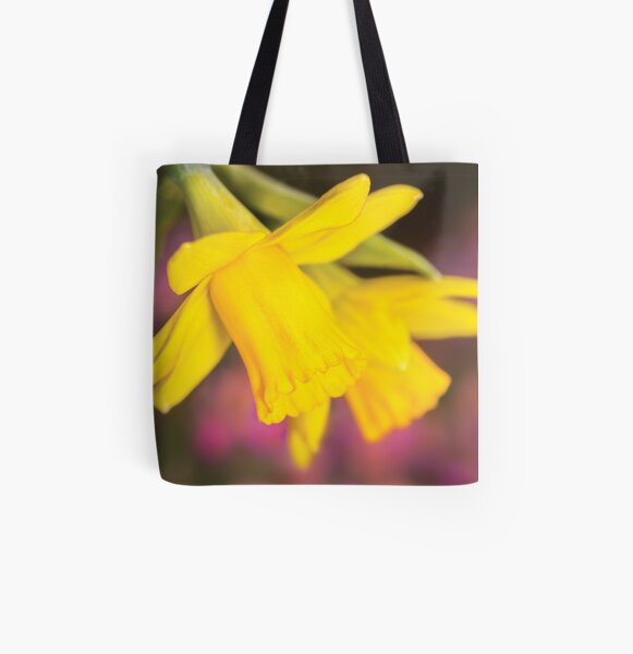 Narcissus Flowers All Over Print Tote Bag