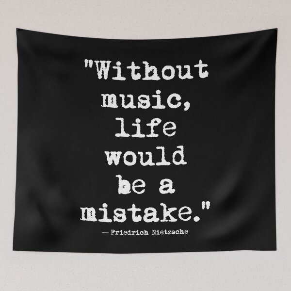 Item preview, Friedrich Nietzsche Music White designed and sold by cahunc.