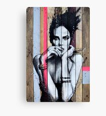 ADDICTED TO YOU - Graffiti Streetart - Woman Portrait Canvas Print