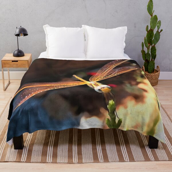 Item preview, Dragonfly With Sunlight Gilded Wings Artwork designed and sold by taiche.