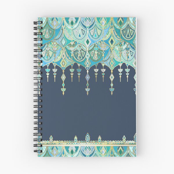 Item preview, Art Deco Double Drop in Blues and Greens designed and sold by micklyn.