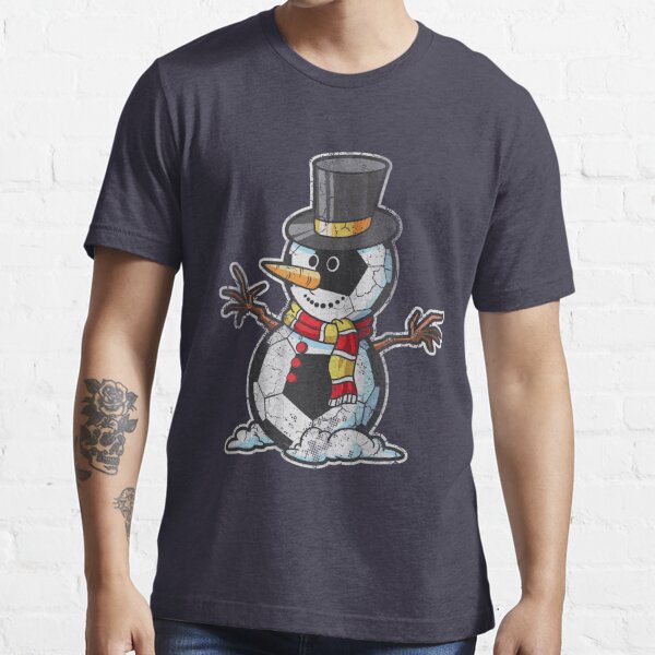 Christmas Soccer Snowman Essential T-Shirt