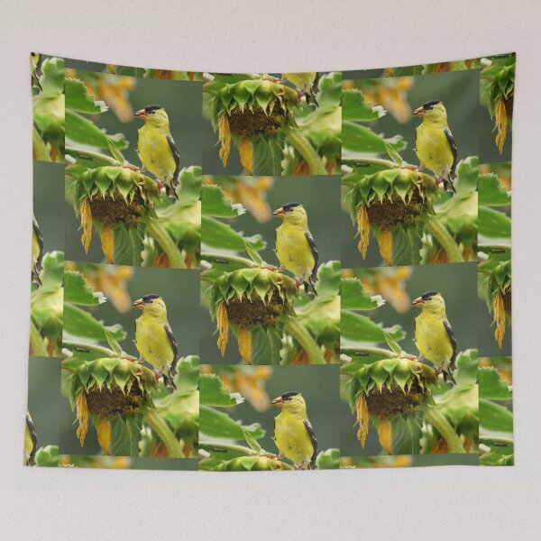 Item preview, Goldfinch on sunflower designed and sold by Laurie Minor.
