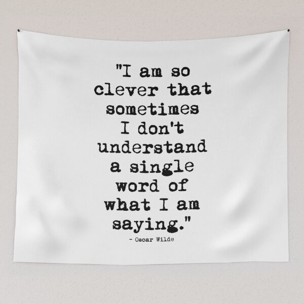Item preview, Oscar Wilde Cleverness designed and sold by cahunc.