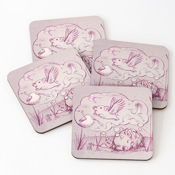 Item preview, Flying pig designed and sold by LoisaArt.
