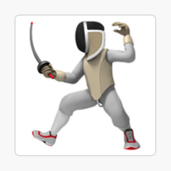 Fencing Emoji Sticker Sticker
