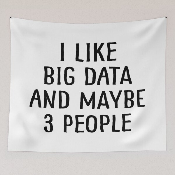 Item preview, I Like Big Data and Maybe 3 People designed and sold by teesaurus.