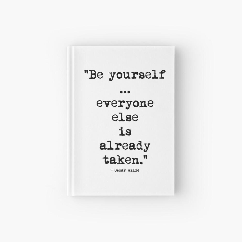Oscar Wilde Be Yourself Hardcover Journal