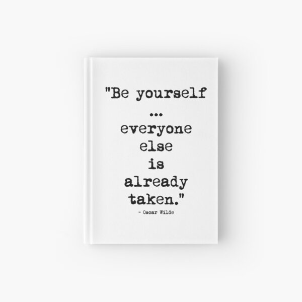 Oscar Wilde Be Yourself Hardcover Journal