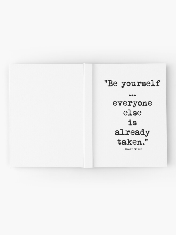 Alternate view of Oscar Wilde Be Yourself Hardcover Journal