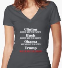 Trump lässt mich Kanadier werden Shirt mit V-Ausschnitt