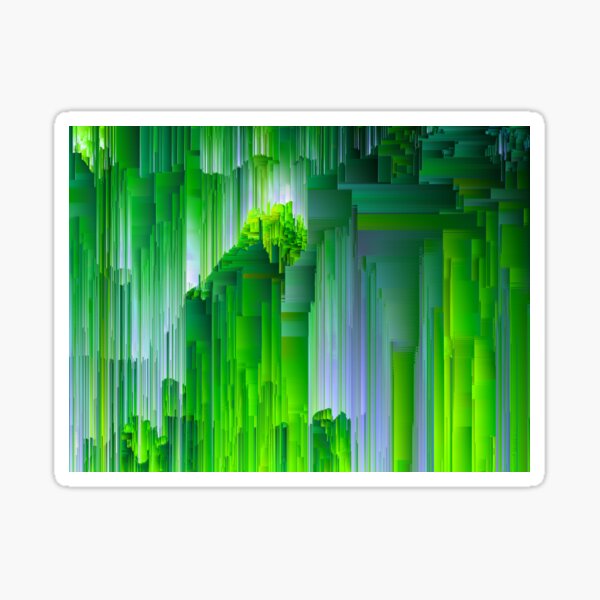 Item preview, Nature Glitchin' - Abstract Pixel Art designed and sold by Jennifer Walsh Design.
