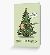 Fichte Springsteen Grußkarte