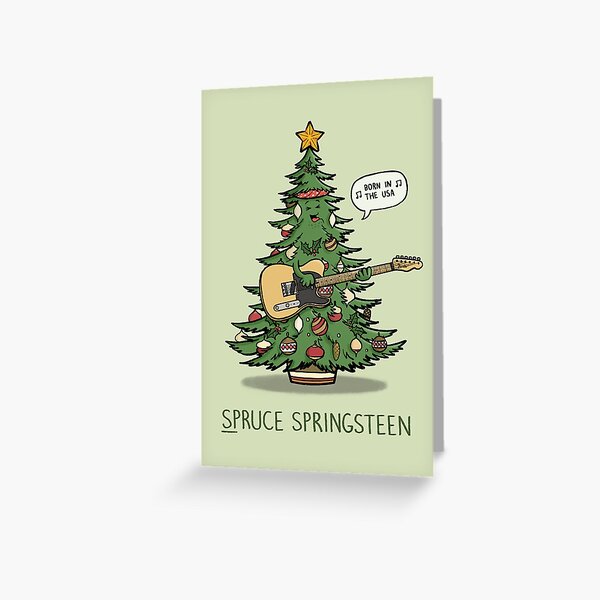 Spruce Springsteen Greeting Card