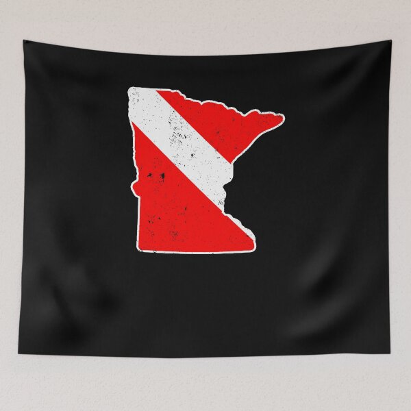 Item preview, Minnesota Scuba Dive Flag Diver Down Flag Shirt designed and sold by shoppzee.
