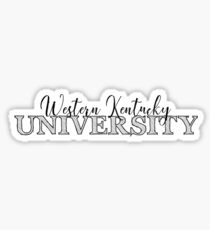 University and College | Sketch n Brush | P2 | Western Kentucky University Sticker