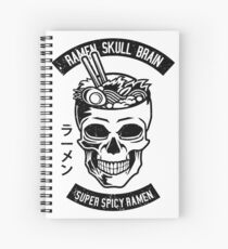 Ramen Skull Brain Spiral Notebook